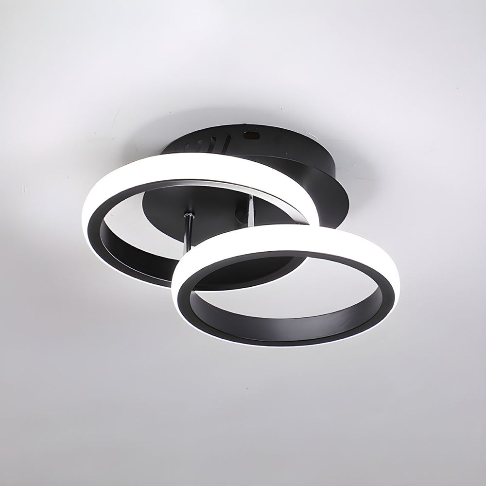 Sleek Modern Metal White LED Ceiling Light Fixture for Contemporary Home Illumination and Stylish Décor