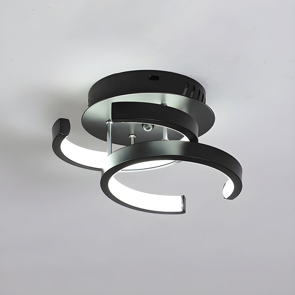 Sleek Modern Metal White LED Ceiling Light Fixture for Contemporary Home Illumination and Stylish Décor