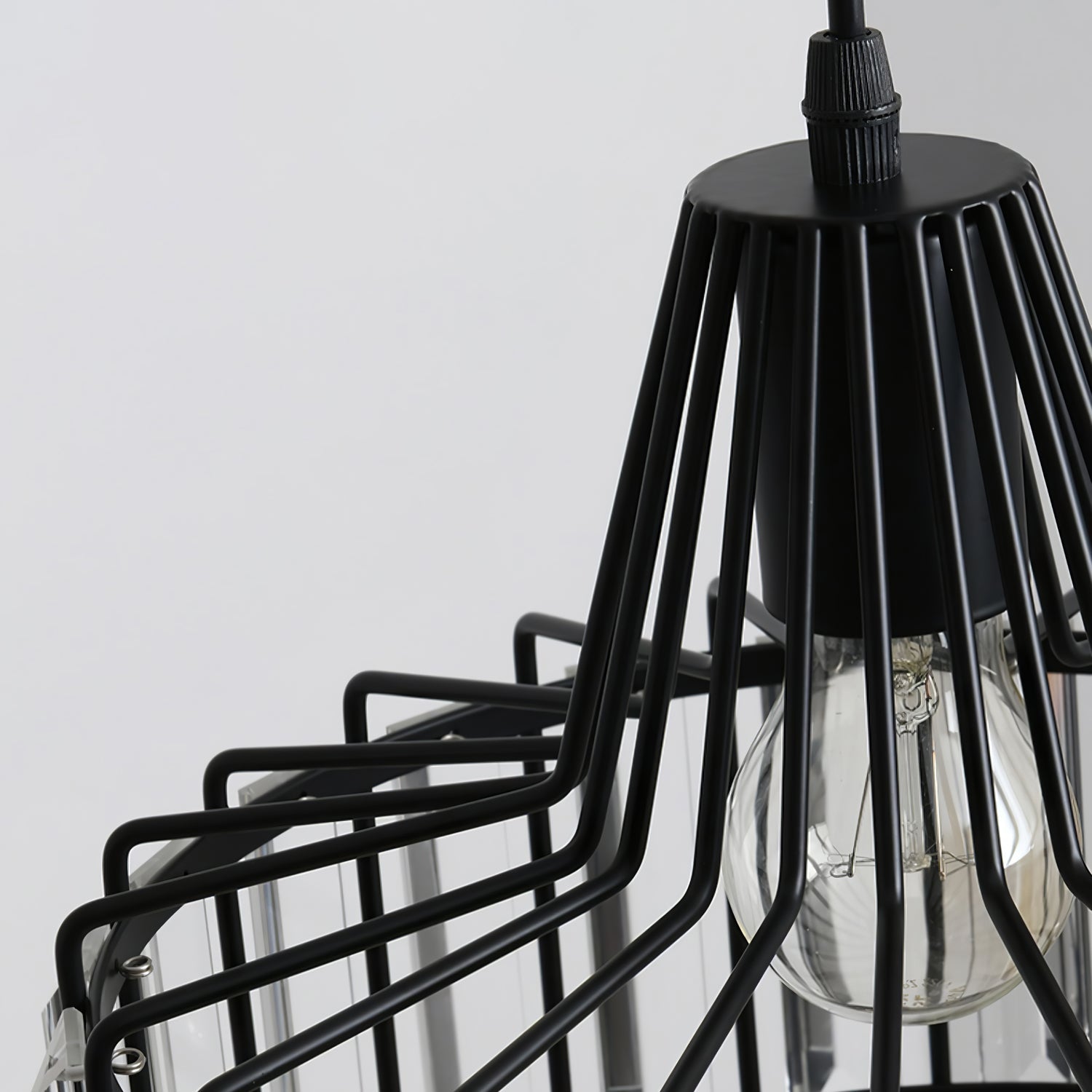 Elegant Modern Black Crystal Pendant Light Fixture for Stylish Home Décor and Ambient Illumination in Any Room