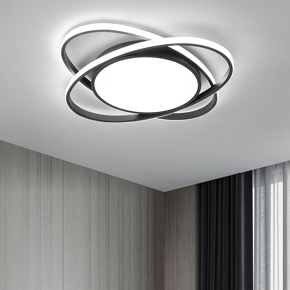 Elegant Flush Mount Ceiling Light Fixture for Bedroom - Modern Design, Soft Illumination, Perfect for Home Decor