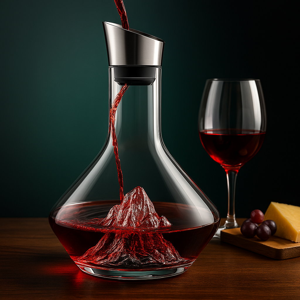 Wine Decanter Crystal Glass with Modern Design