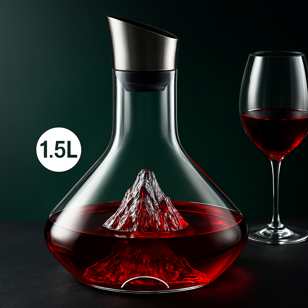 Wine Decanter Crystal Glass with Modern Design