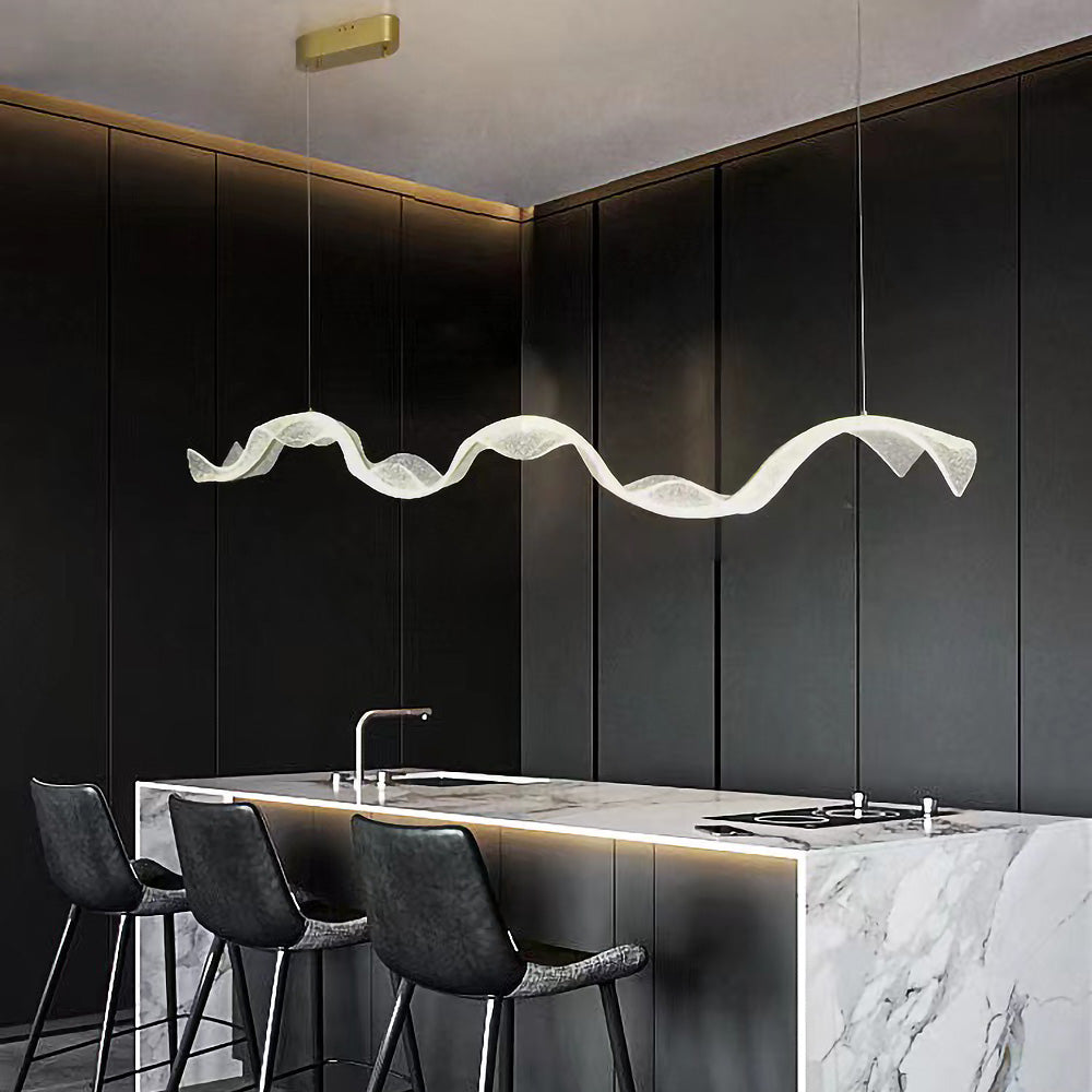 Contemporary Nordic LED Island Light Fixture - Stylish Designer Pendant for Modern Kitchens and Dining Spaces