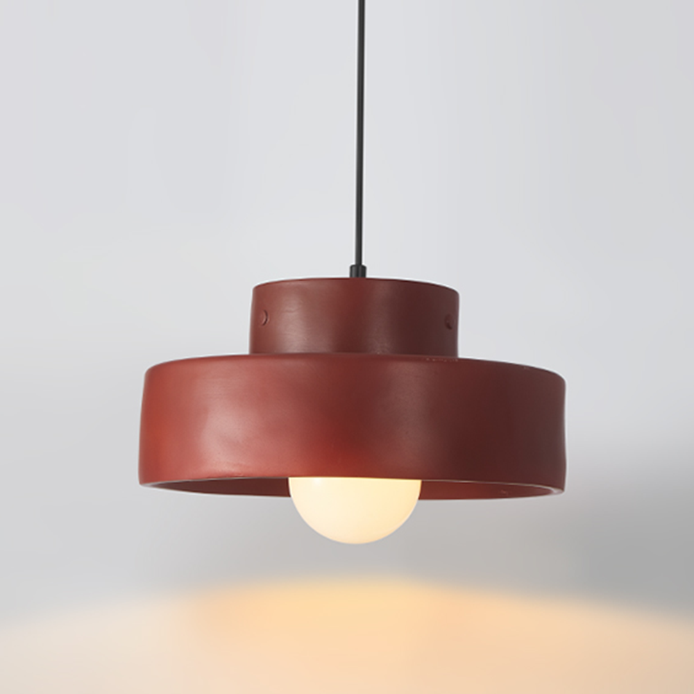 Nordic Geometric Cylindrical Pendant Light Fixture