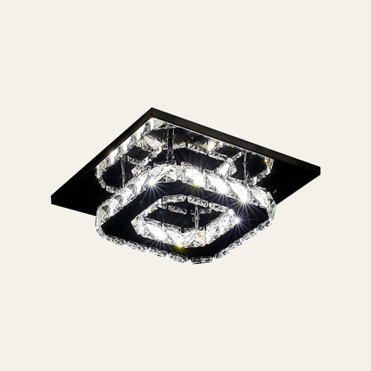 Ceiling Light Crystal LED Modern Flush Fixture