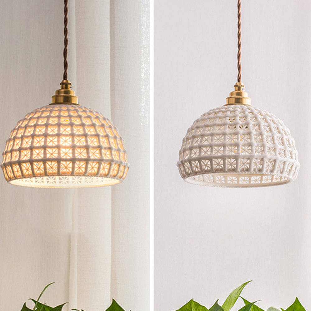 Modern Minimalist Ceramic Pendant Light - Stylish Hanging Lamp for Contemporary Home Décor