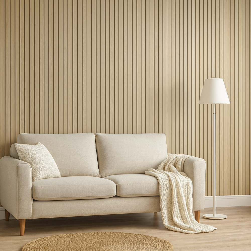 Autocollant mural 3D aspect bois panneau PVC auto-adhésif étanche