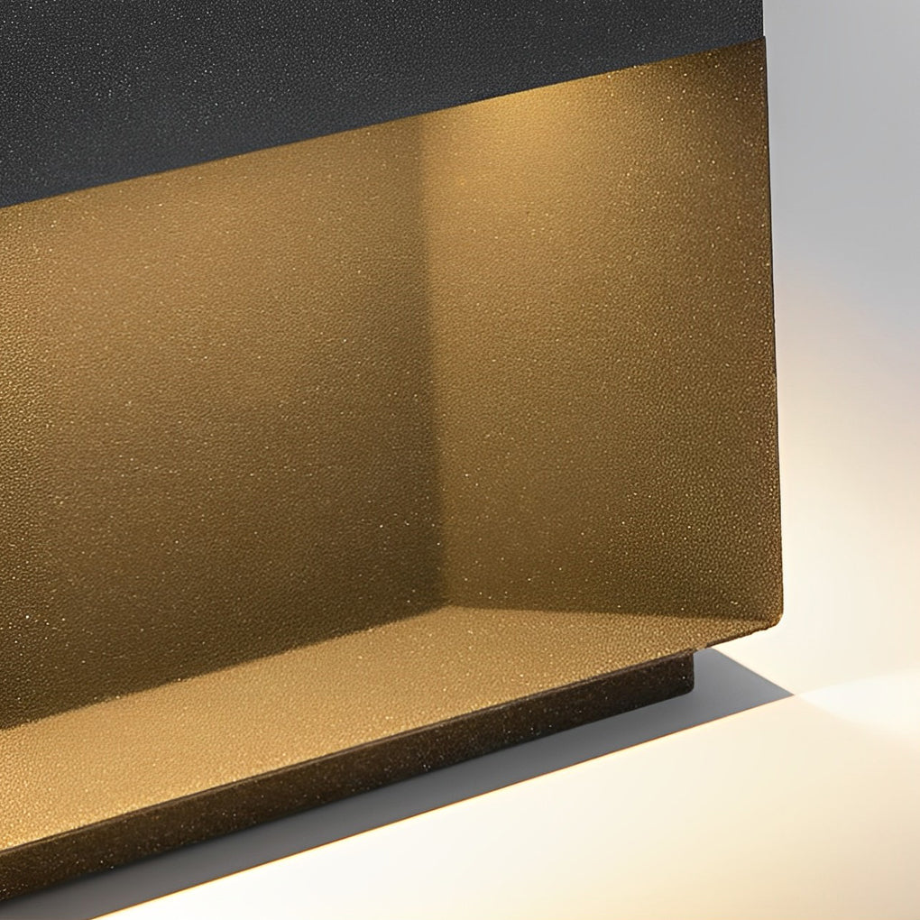 Farola LED para exterior moderna de metal negro