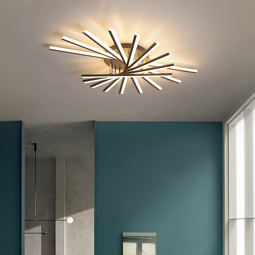 Nordic Minimalist Metal LED Ceiling Light: Stylish Creative Illumination for Modern Interiors