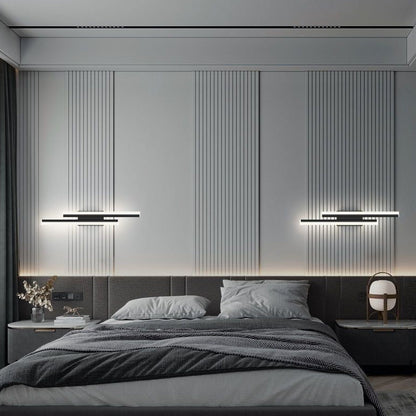 Aplique de pared LED de metal acrílico, accesorio de iluminación