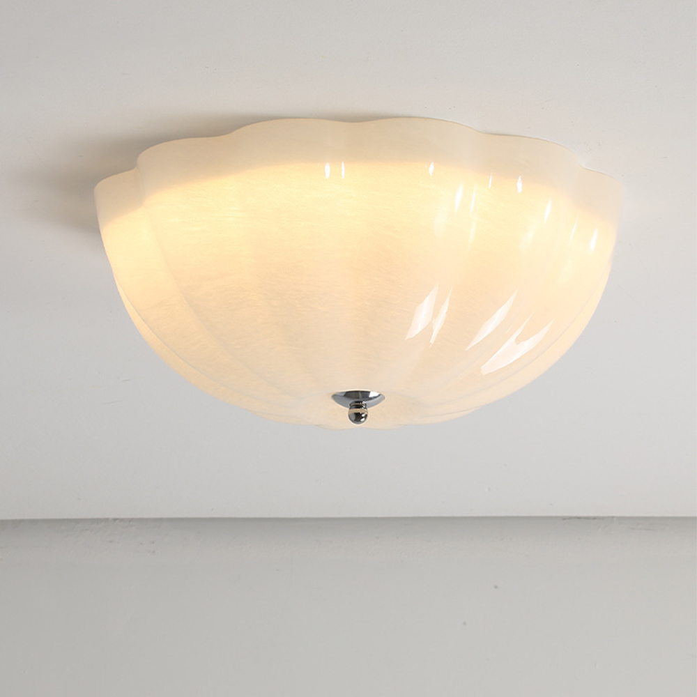 Elegant Cream Style LED Ceiling Light for Bedrooms - Modern Illumination Fixture with Soft Glow for a Cozy Atmosphere