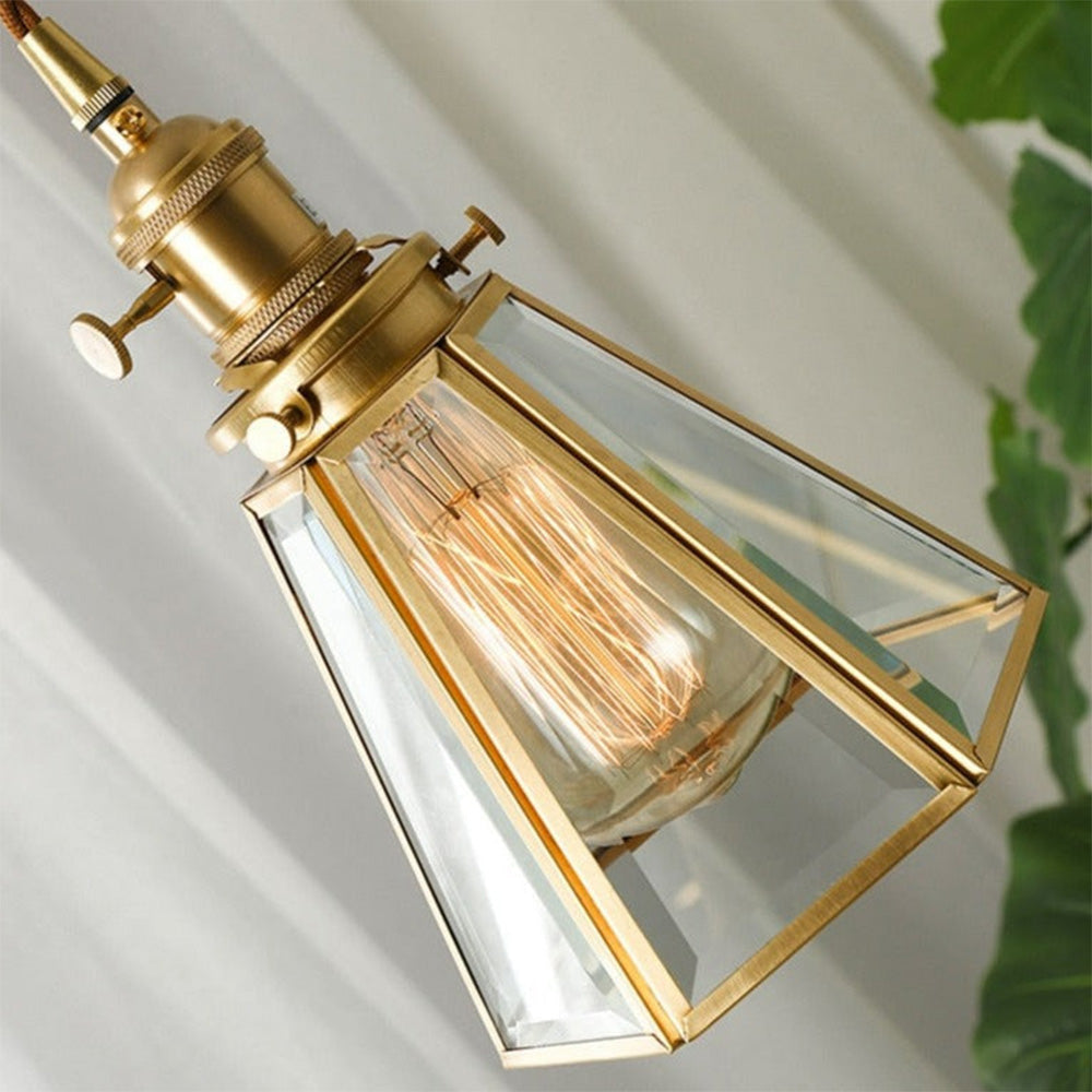 Sleek Modern Clear Glass Pendant Light with Stylish Metal Accents for Contemporary Home Décor