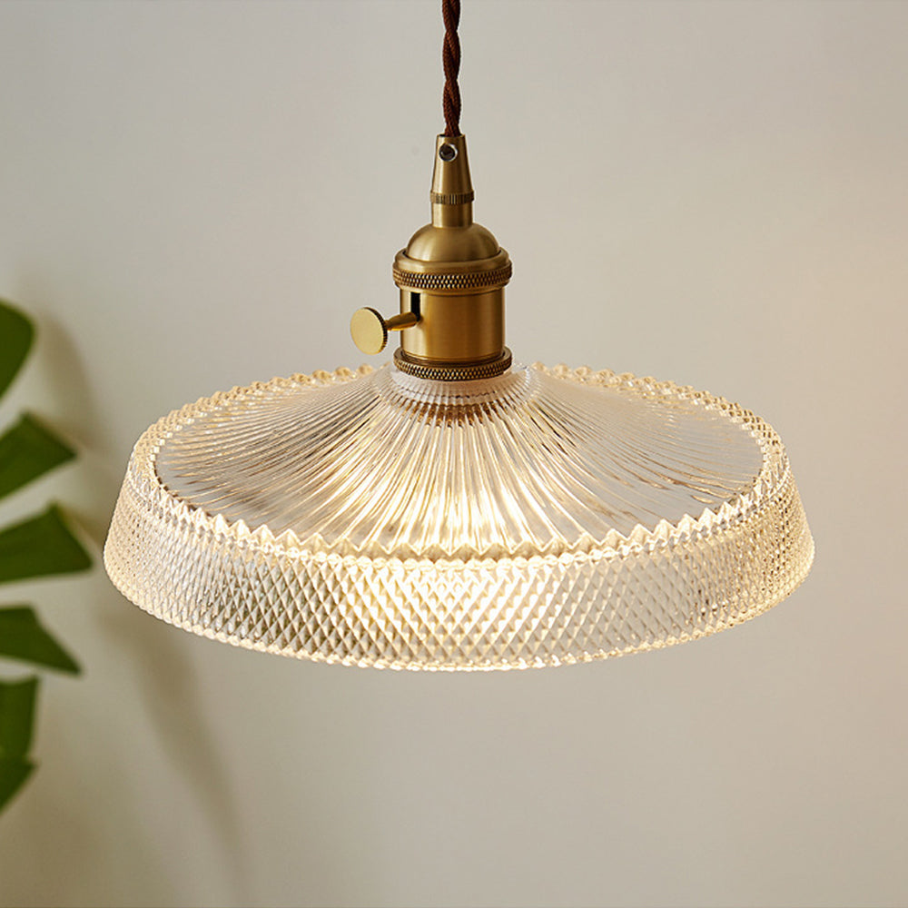 Nordic Vintage Glass Pendant Lights for Bedroom - Elegant Ceiling Lighting with Timeless Design and Soft Illumination