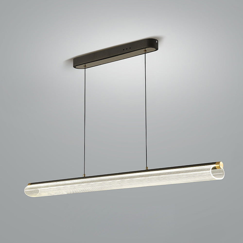 Nordic Modern Long LED Island Light Fixture for Contemporary Kitchen Spaces and Dining Areas