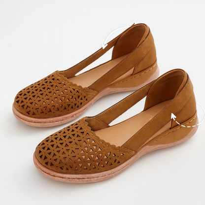 Women's Walking Slip On Flats Breathable Arch Support