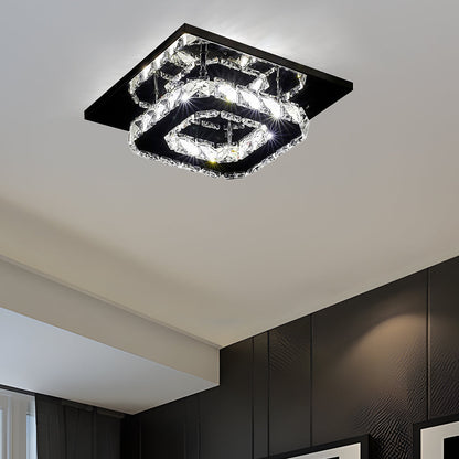 Ceiling Light Crystal LED Modern Flush Fixture