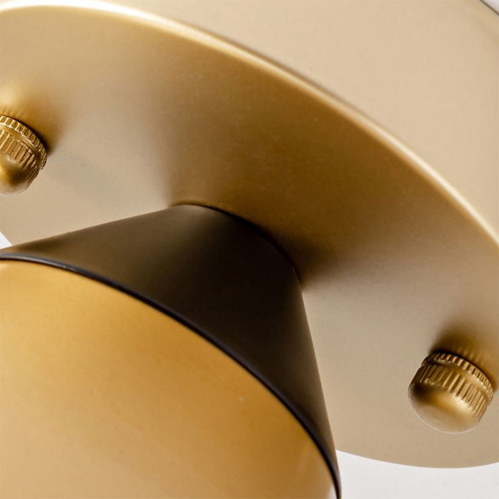 Modern Gold Flush Ceiling Light for Hallway - Elegant Contemporary Lighting Fixture for Stylish Home Interiors