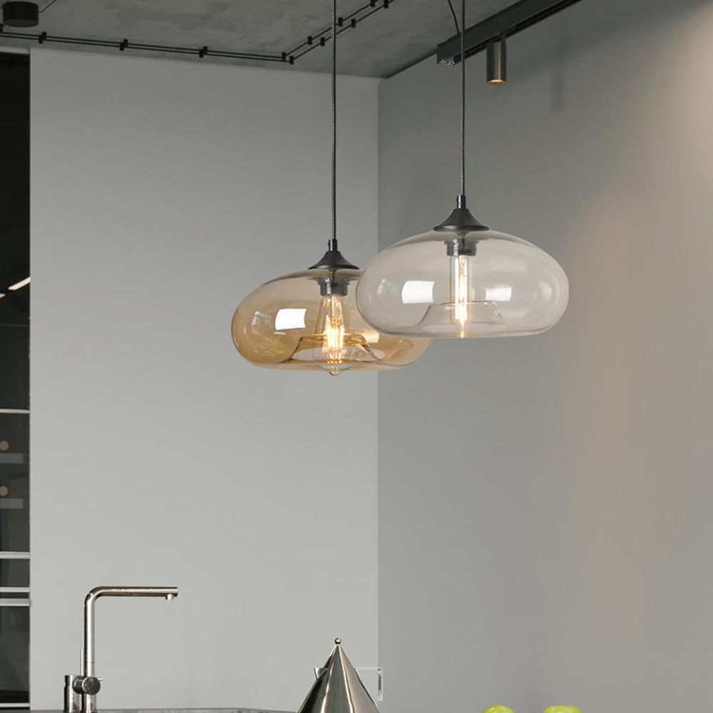 Vibrant Glass Pendant Lights for Dining Rooms - Colourful Lighting Fixtures to Brighten Your Home Decor