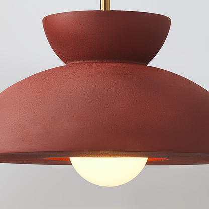 Pendant Light with Resin Shade for Dining Room
