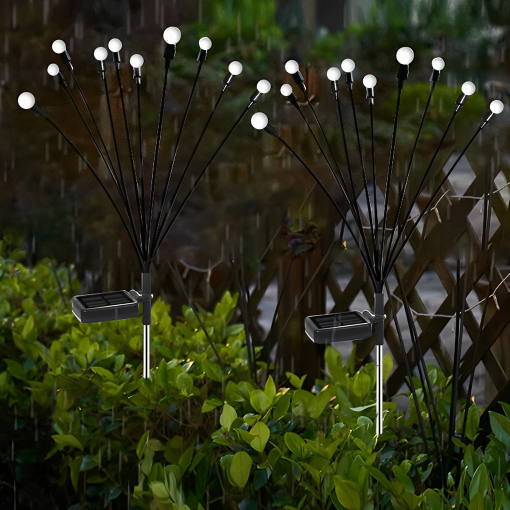 Solar Garden Lights Waterproof LED Firefly Stakes