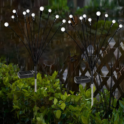 Solar Garden Lights Waterproof LED Firefly Stakes