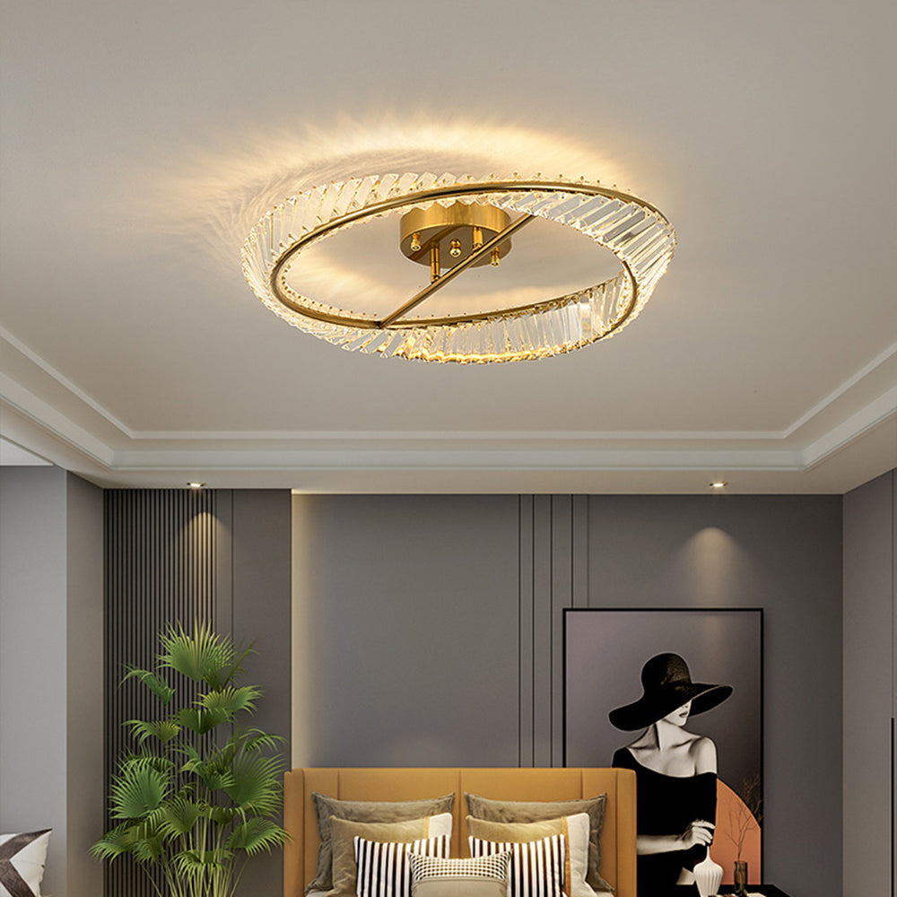 Elegant Crystal LED Ceiling Lights for Modern Homes - Energy-Efficient Illumination with Stunning Design and Brightness.