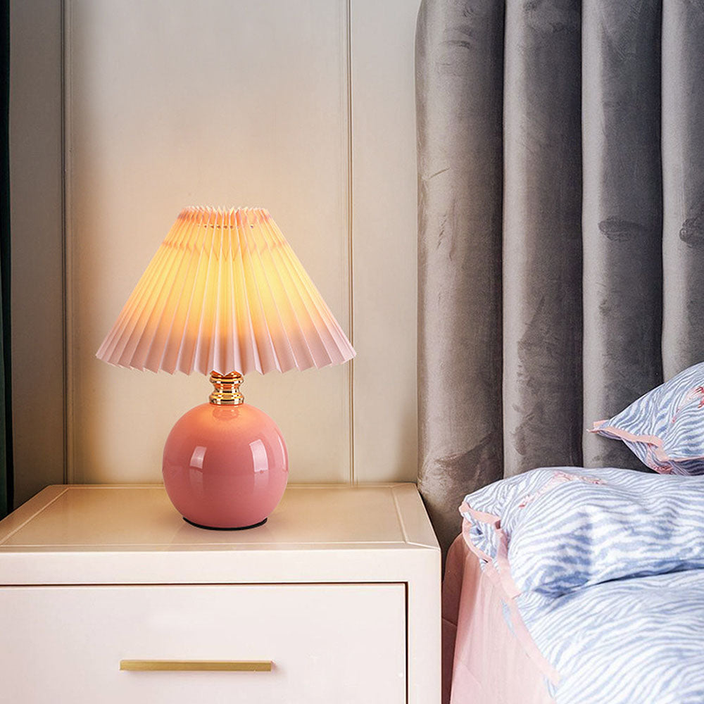 Contemporary Ceramic Mini Table Lamp for Bedroom - Stylish Lighting Solution for Modern Home Decor