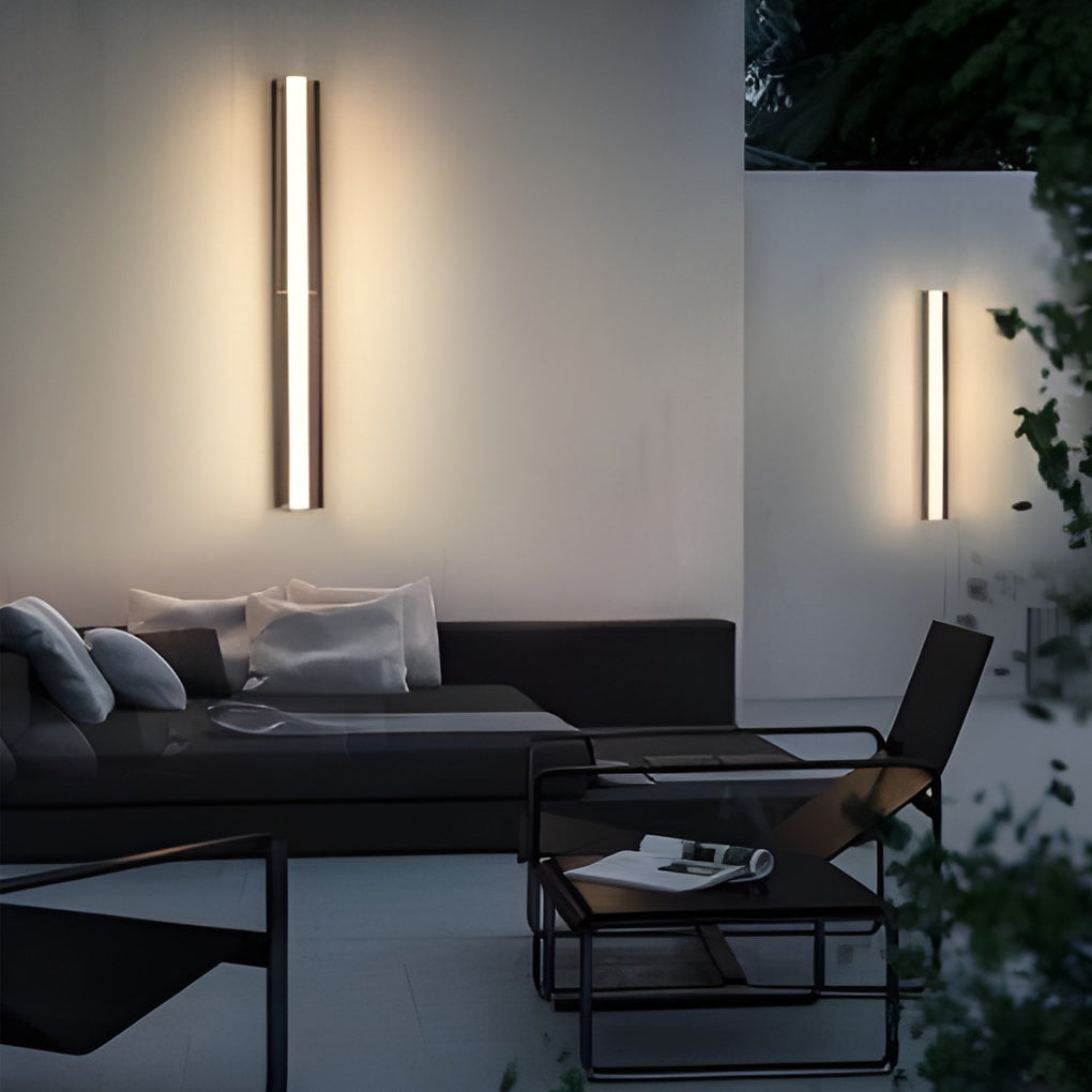 Nowoczesna zewnętrzna lampa ścienna solarna LED