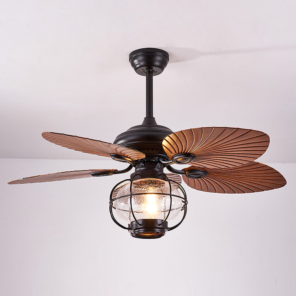 Sleek Black Creative Ceiling Fans with Outdoor Lighting for Stylish Home and Garden Spaces