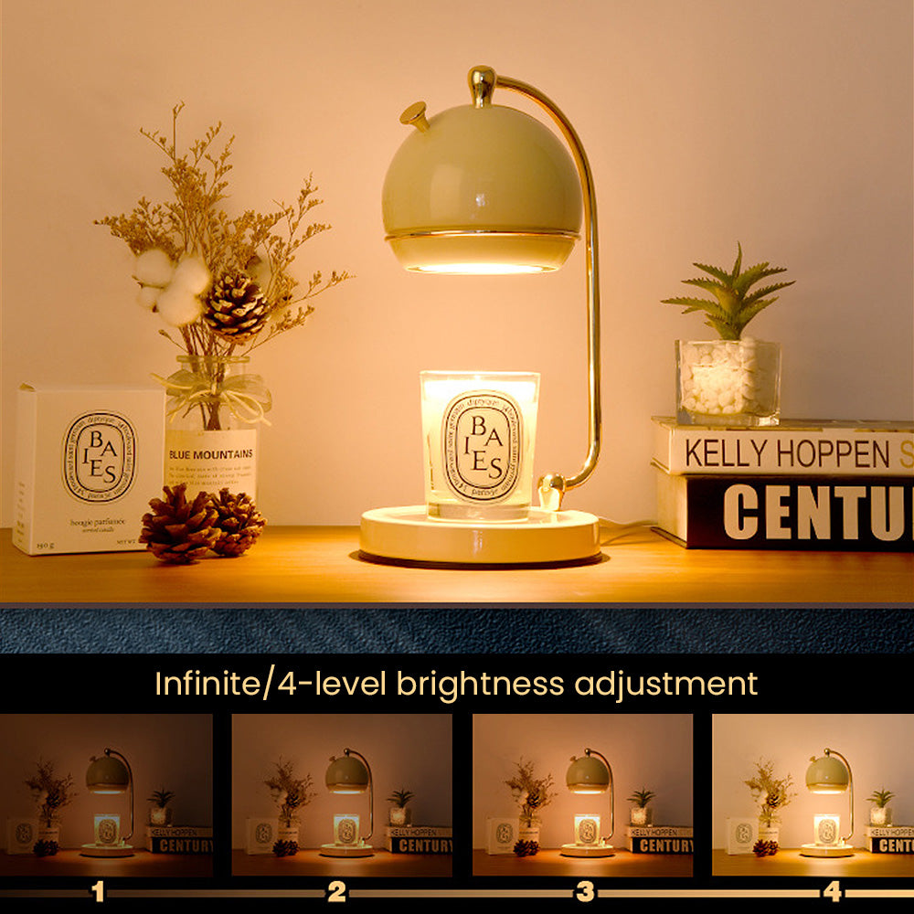 Contemporary Simple Glass Candle Lamp for a Warm White Glow in Your Bedroom - Elegant Lighting Solution for Modern Spaces