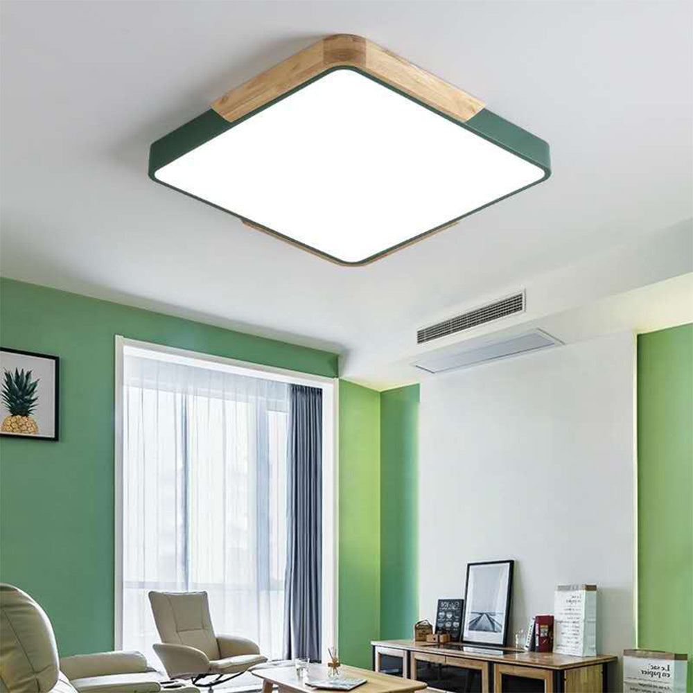 Vibrant Square Ceiling Lights - Colourful and Simple Design for Brightening Up Any Room with Style and Elegance