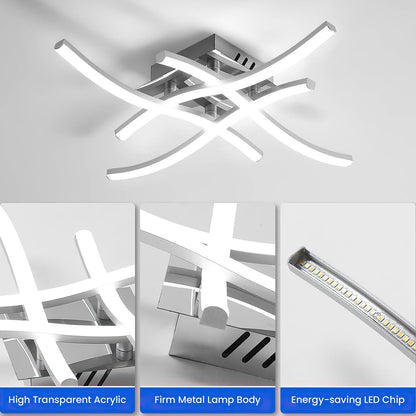 LED Ceiling Light Modern Aluminum Flush Fixture