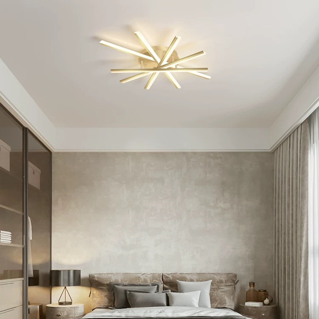 Nordic Minimalist Metal LED Ceiling Light: Stylish Creative Illumination for Modern Interiors