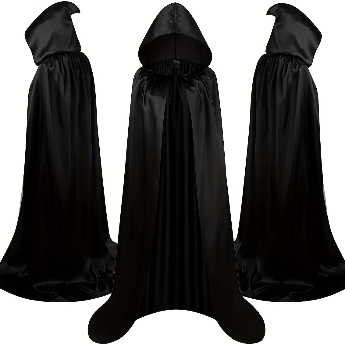 Capa de disfraz de Halloween larga con capucha unisex | Elegante vintage