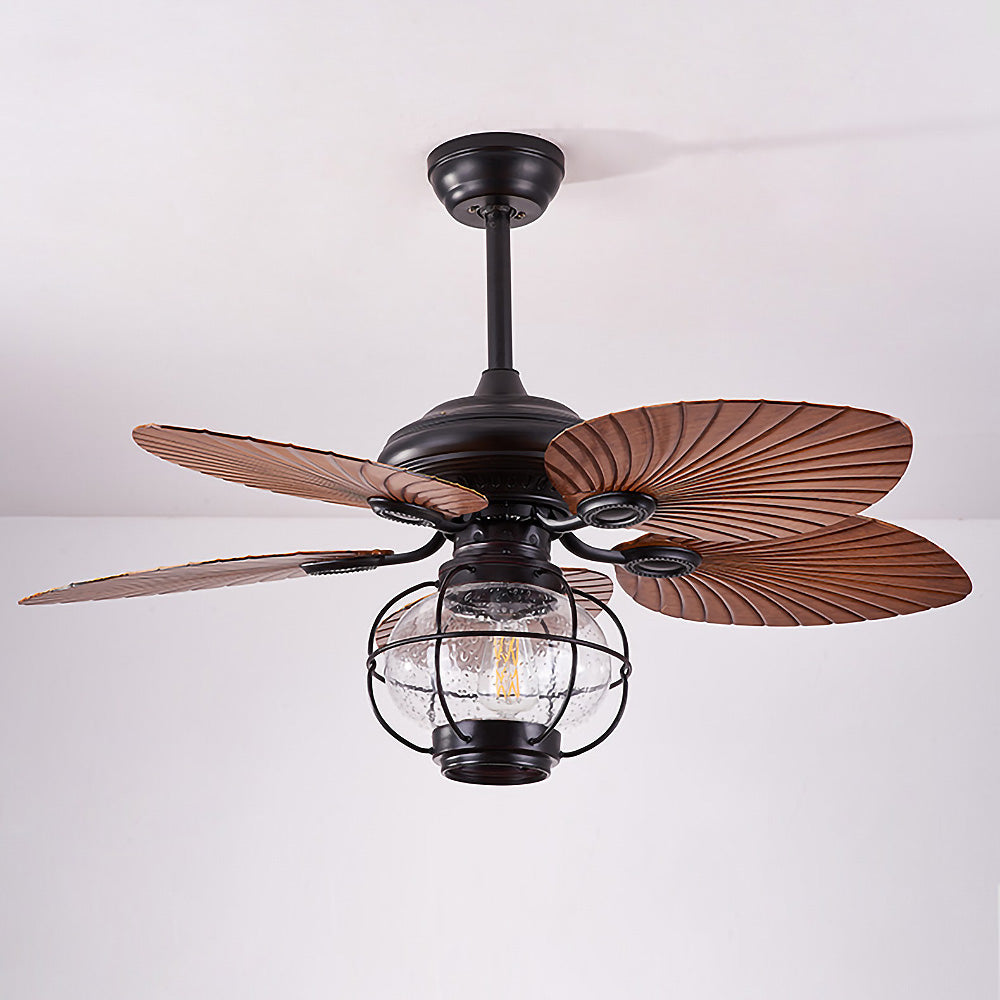 Sleek Black Creative Ceiling Fans with Outdoor Lighting for Stylish Home and Garden Spaces