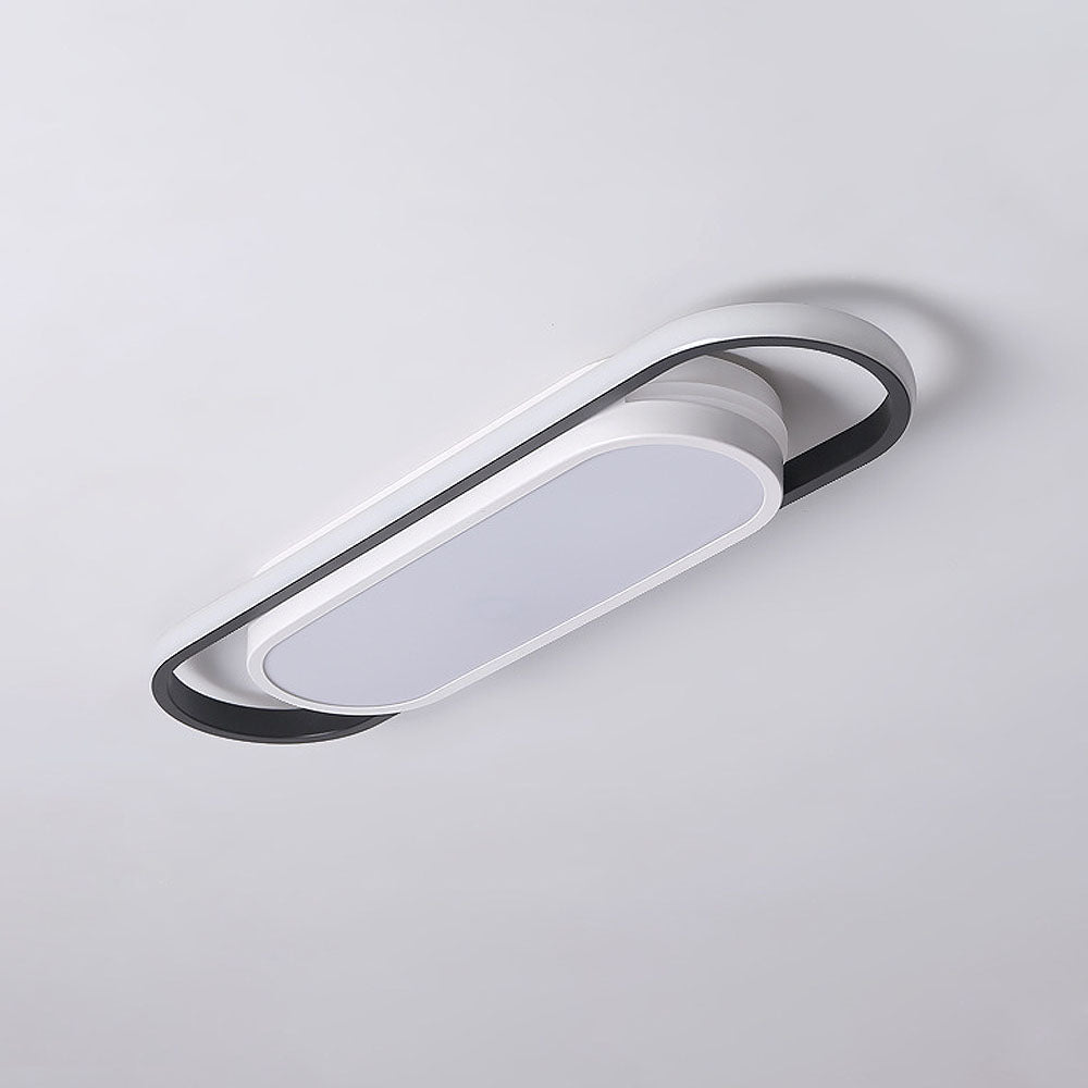 Sleek Black LED Corridor Ceiling Lights - Long, Low Profile Design for Modern Hallways and Spaces, Perfect for Subtle Illumination