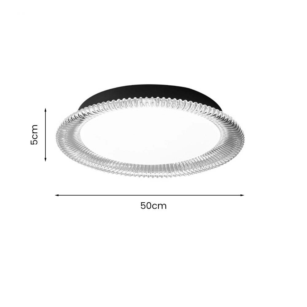 Nordic Style LED Round Ceiling Light for Bedroom - Modern Illumination Fixture for Home Decor and Ambient Lighting