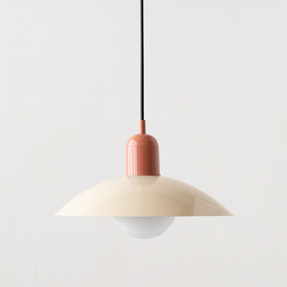 Pendant Light with Colourful Modern Metal Shade