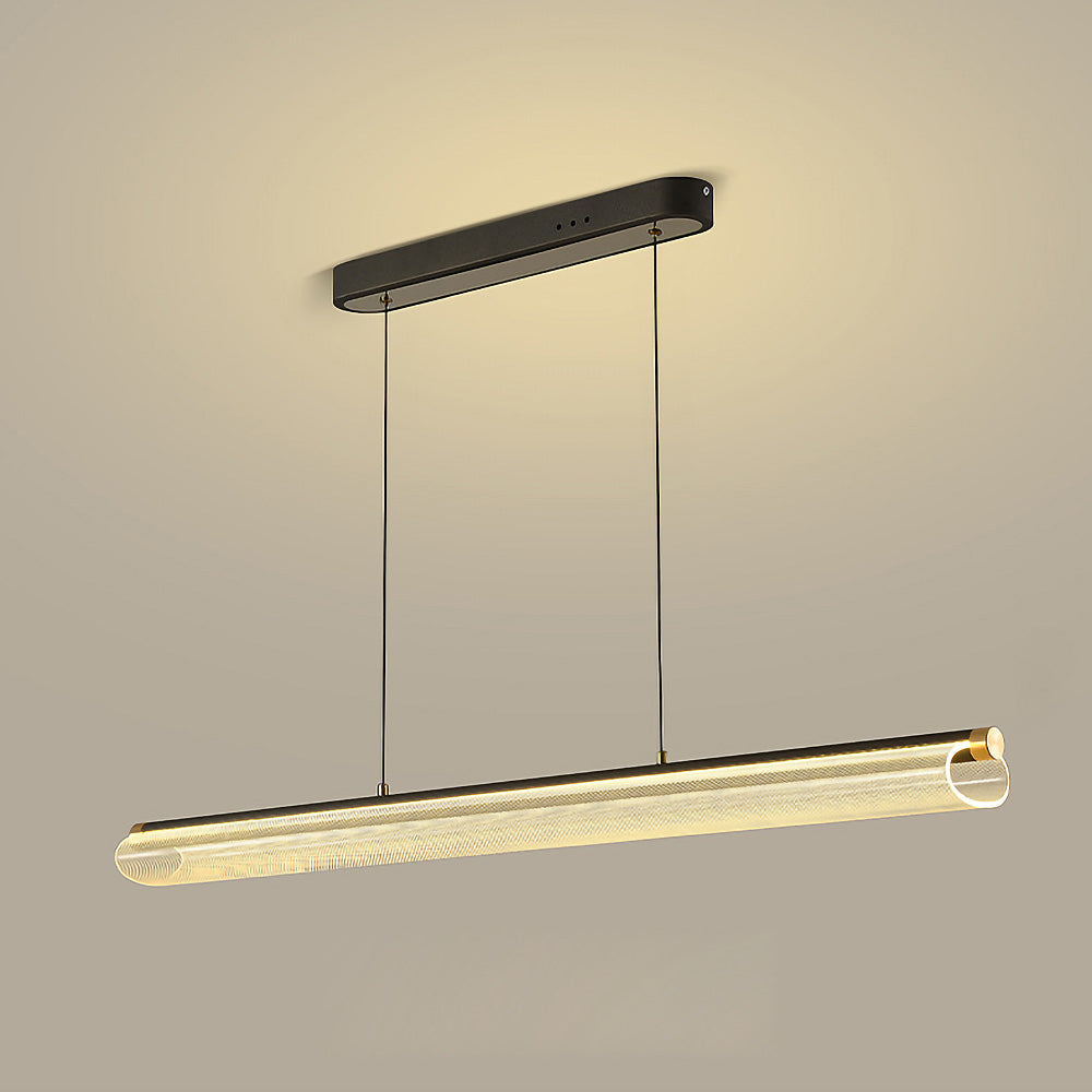 Nordic Modern Long LED Island Light Fixture for Contemporary Kitchen Spaces and Dining Areas