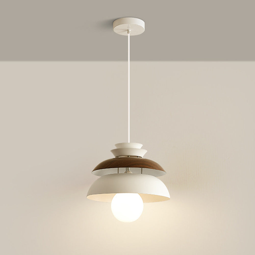 Contemporary Dome-Shaped Metal Pendant Light Fixture for Stylish Home Illumination and Modern Interior Decor