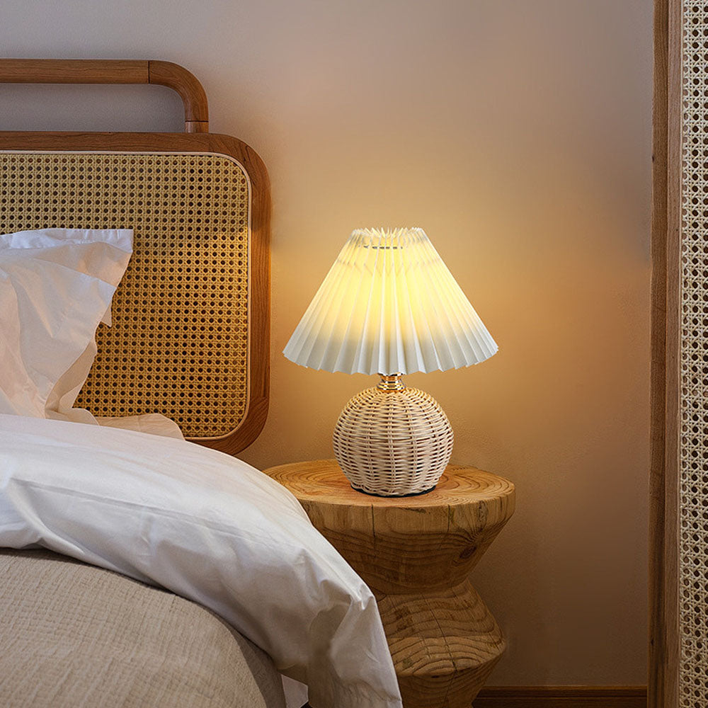 Modern Bamboo Weaving Table Lamps - Stylish, Eco-Friendly Lighting for Contemporary Homes