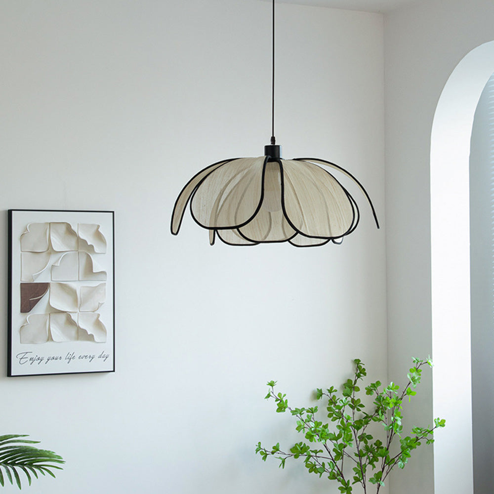 Elegant Fibre Design Pendant Light for Living Room - Stylish Ceiling Fixture for Modern Home Décor