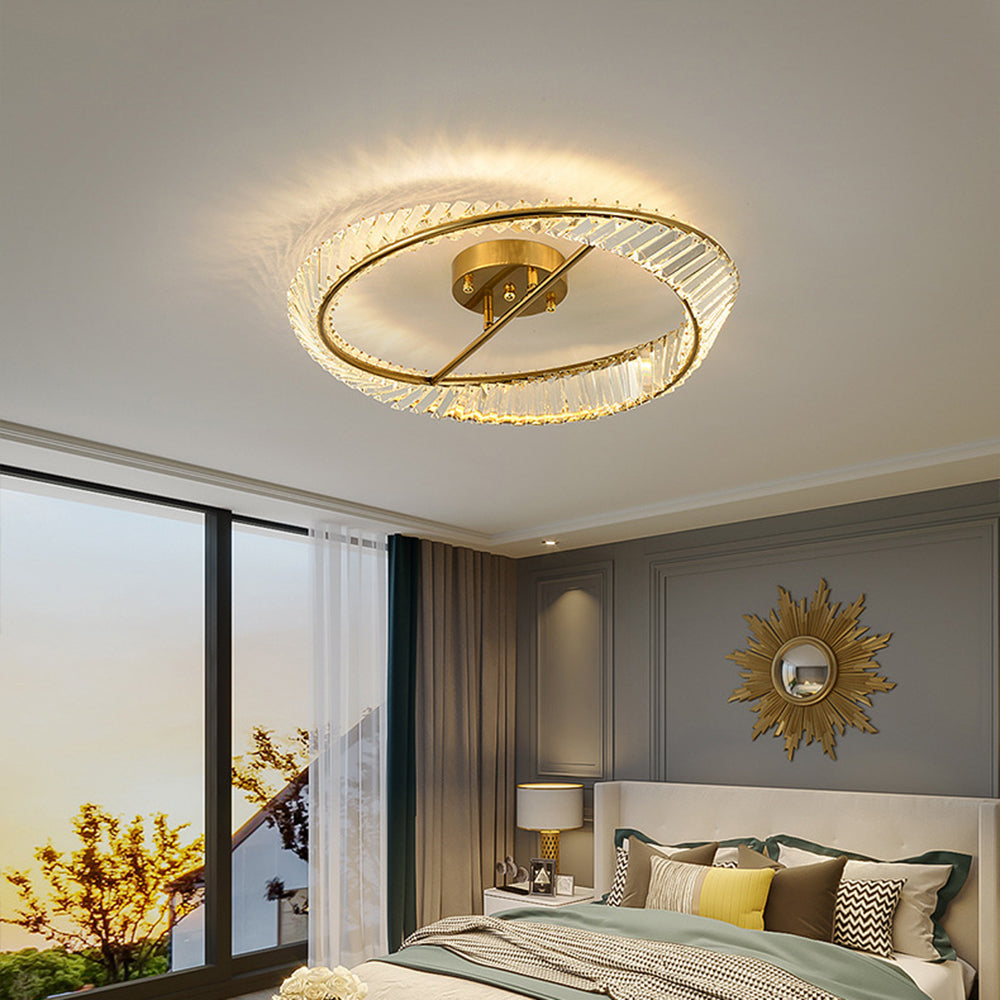 Elegant Crystal LED Ceiling Lights for Modern Homes - Energy-Efficient Illumination with Stunning Design and Brightness.