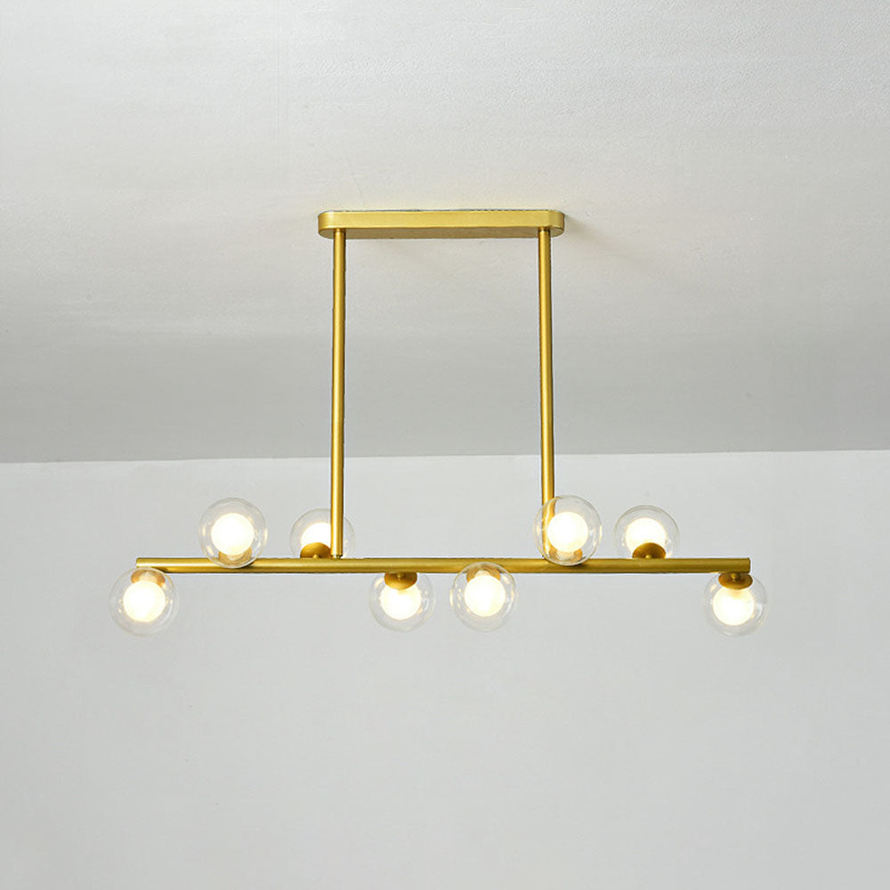 Nordic Style Glass Ceiling Bar Lights for Modern Kitchens - Elegant Illumination for Contemporary Home Decor