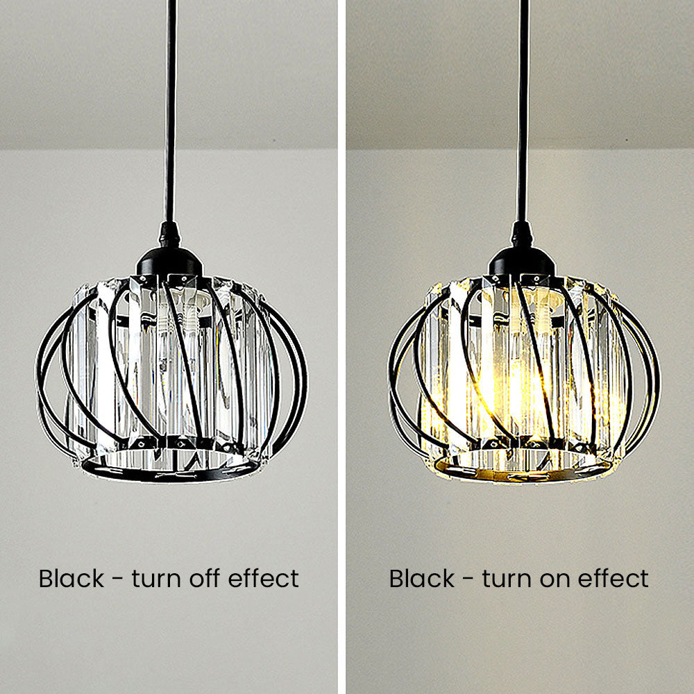 Nordic Style Simple Globular Glass Pendant Light for Hallway - Elegant Ceiling Fixture for Modern Home Décor