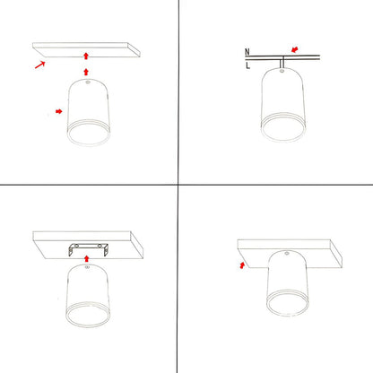 Plafonnier Moderne en Aluminium LED Downlight