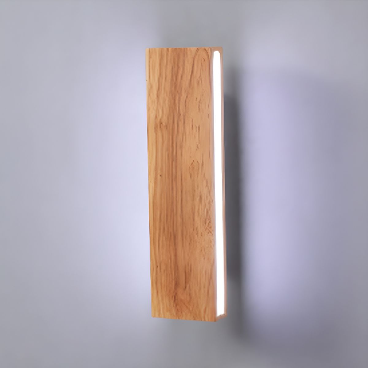 Wall Light With Rotatable Wood LED Design