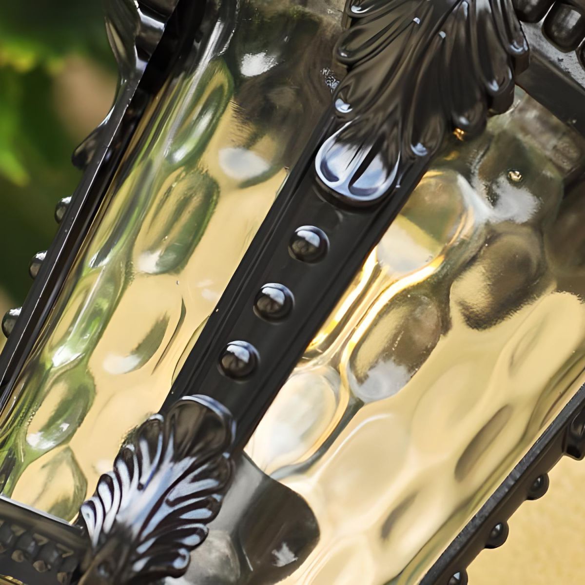 Outdoor Vintage Glass Wall Lantern Light