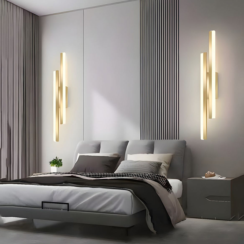 Aplique de pared LED de metal acrílico, accesorio de iluminación