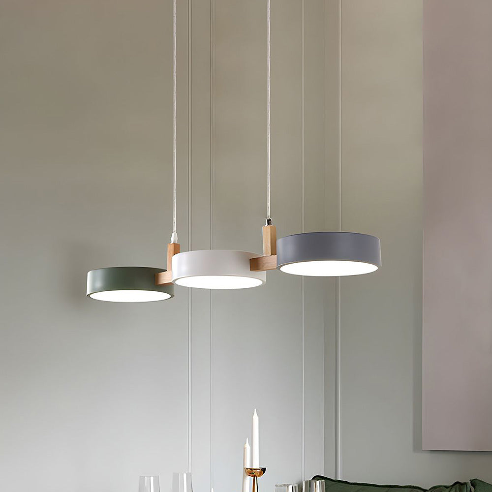 Contemporary Nordic Pendant Light - Multi Light Metal Cylinder Design for Stylish Home Interiors and Modern Spaces